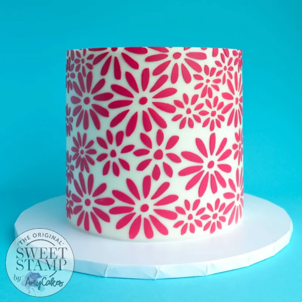 Sweet Stamp DAISY DOO Cake Stencil image 1