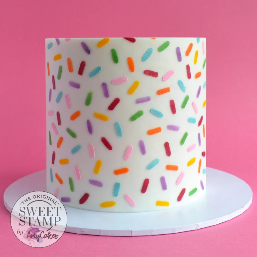 Sweet Stamp SPRINKLES Cake Stencil image 1