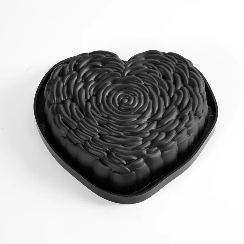 Pavoni KE086 'Je T'aime' Rose Heart Mold, 33.8 oz. image 2