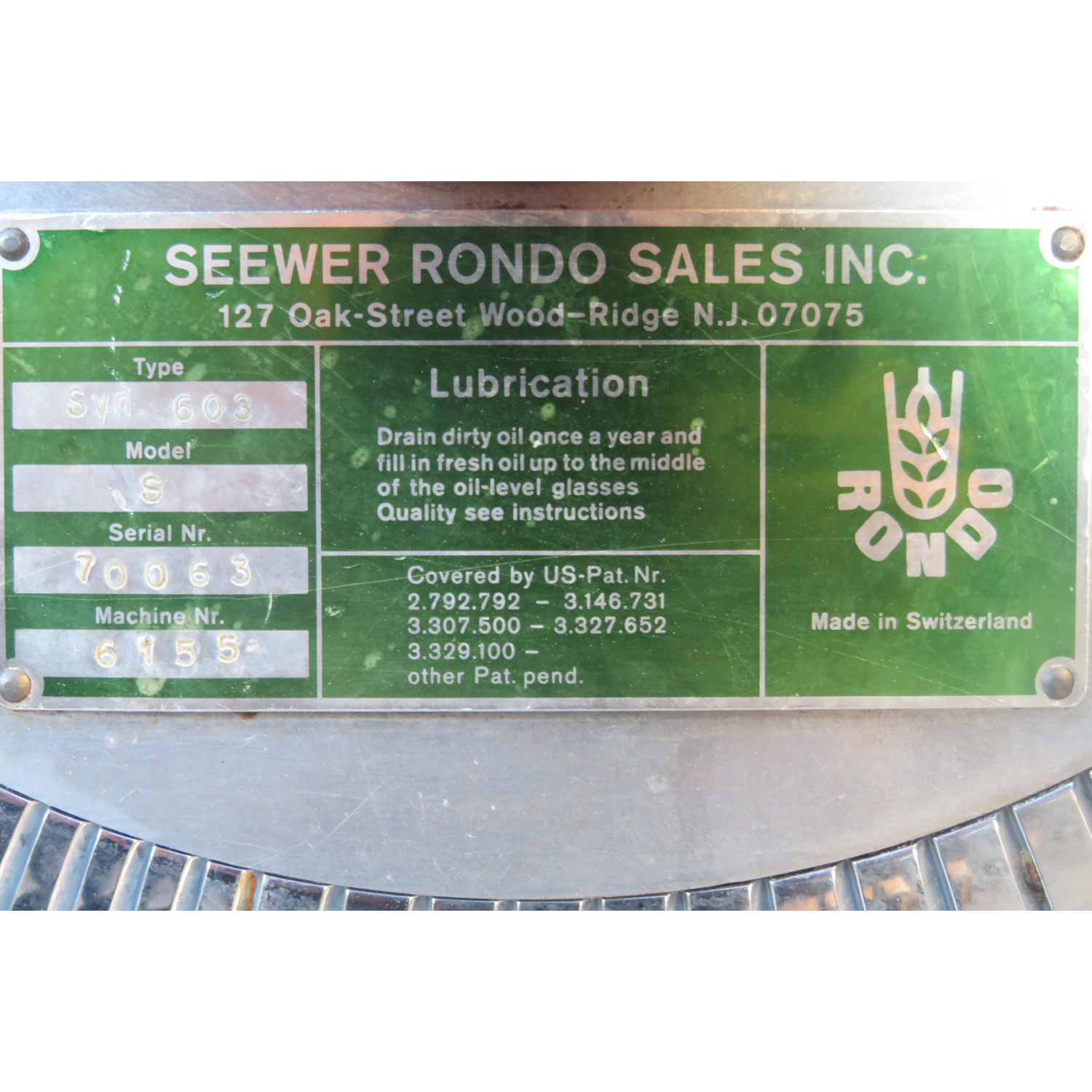 Rondo SYN-603 Reversible Sheeter, Used Great Condition image 6