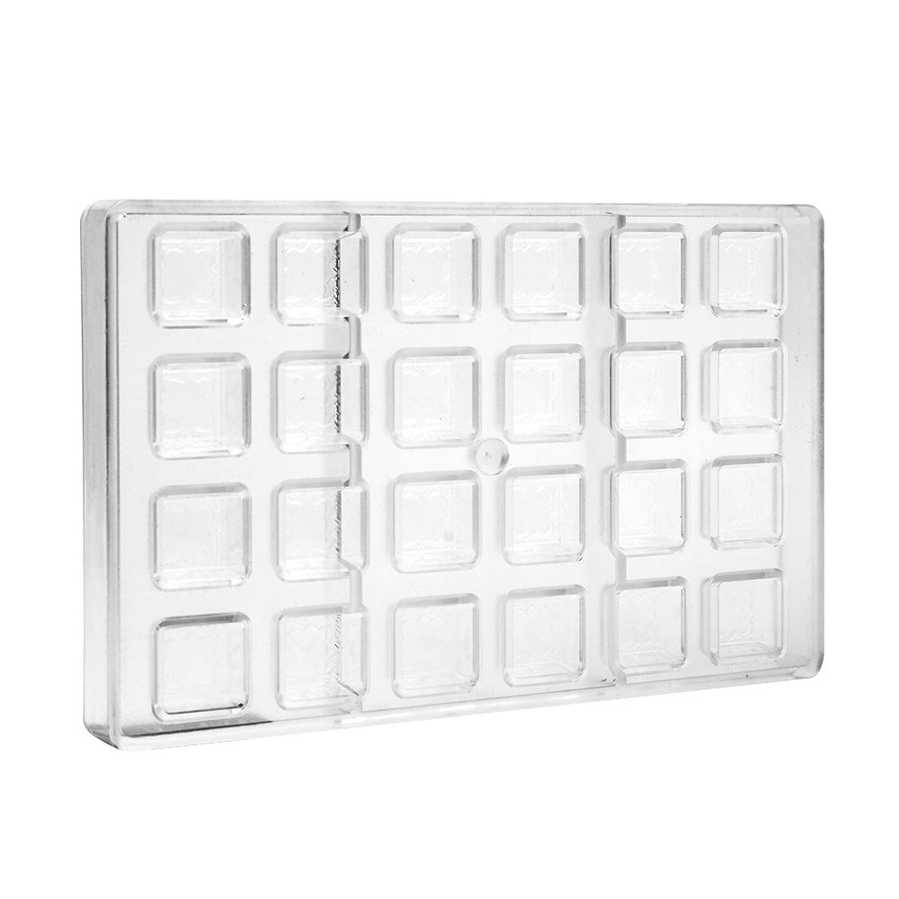 Greyas Polycarbonate Chocolate Mold, Square, 24 Cavities image 4