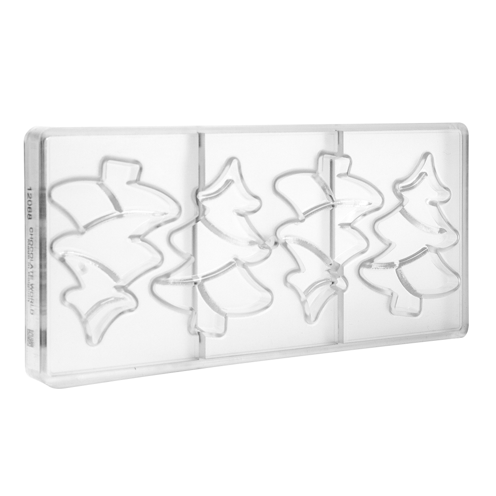 Chocolate World Polycarbonate Chocolate Mold, Christmas Tree, 4 Cavities image 4