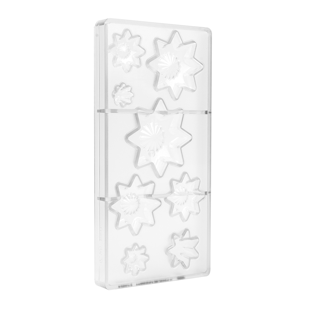 Chocolate World Polycarbonate Chocolate Mold, Stars for Christmas Tree, 8 Cavities image 4