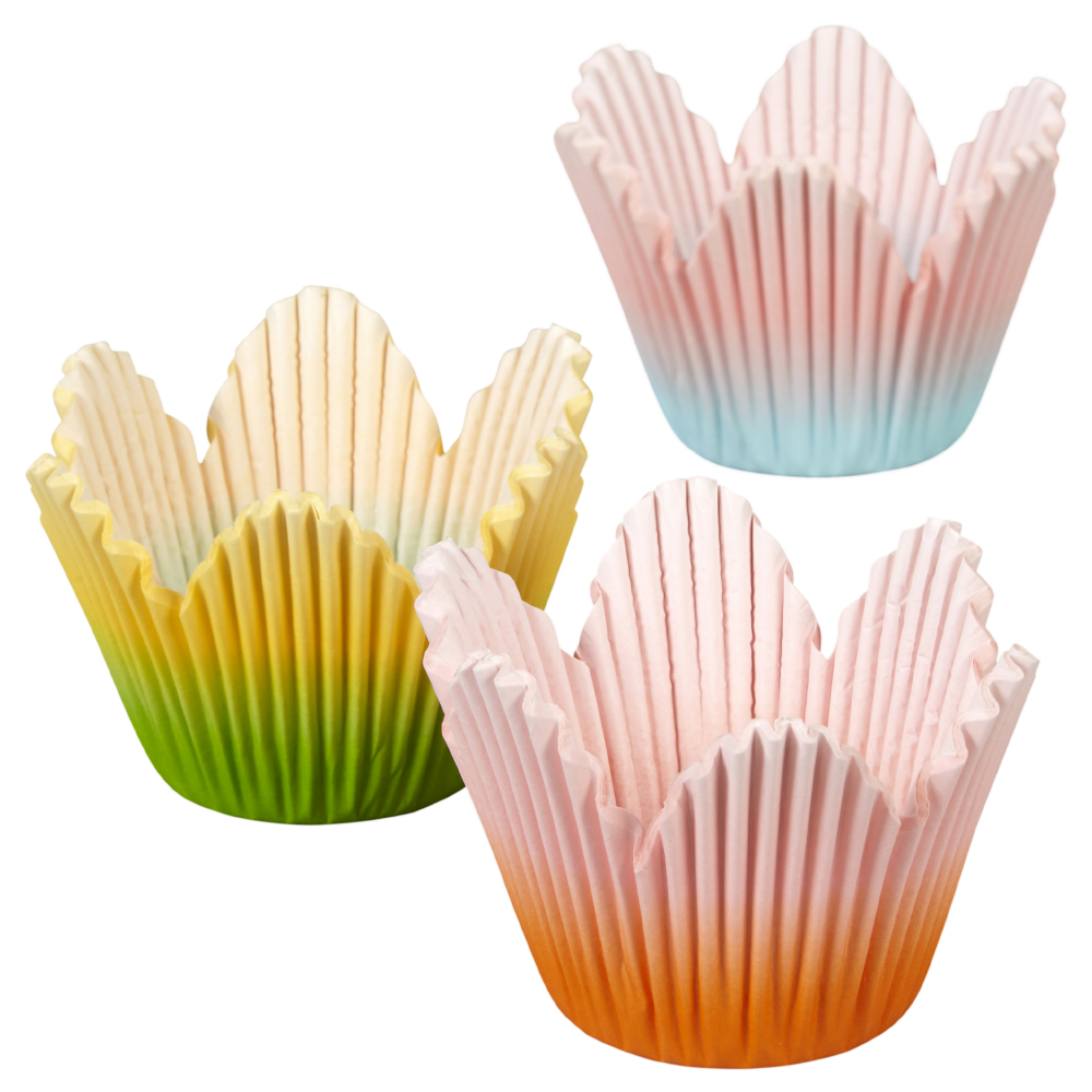 Wilton Ombre Flower Petal Cupcake Liners, Pack of 72 image 1