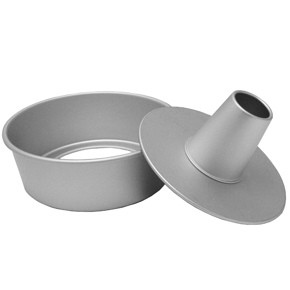 Focus Foodservice 2-Piece Angel Food Cake Pan, 7-1/2" Diameter  image 1