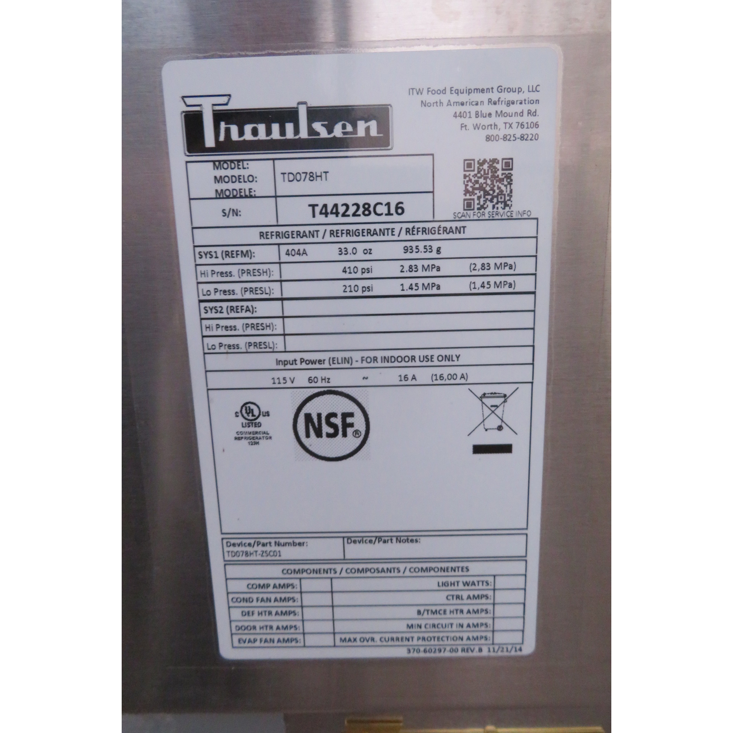 Traulsen TD078HT Seafood/Fish Display Case - BRAND NEW image 4