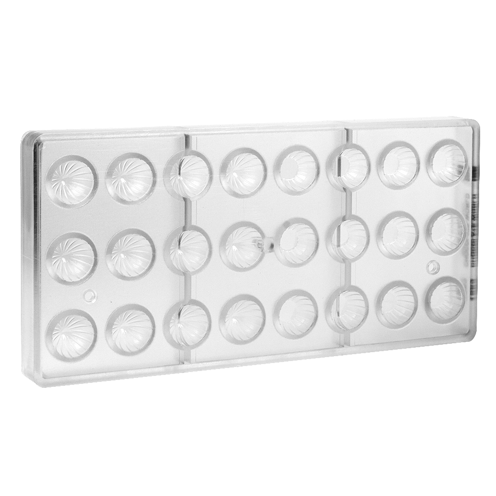 Chocolate World Polycarbonate Chocolate Mold, Coconut, 24 Cavities image 1