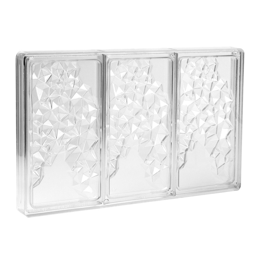 Pavoni Polycarbonate Chocolate Mold, Fragment by Vincent Vallee, 3 Cavities image 1
