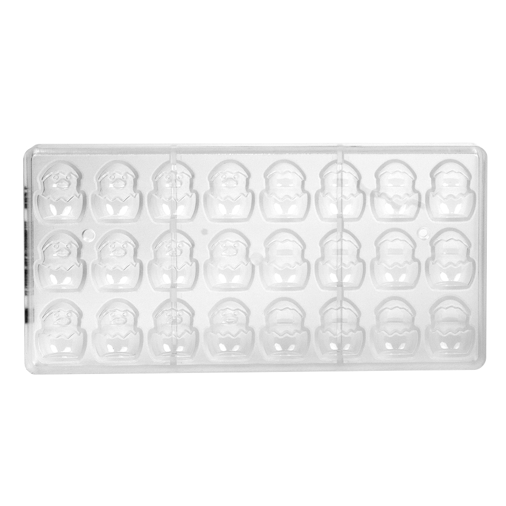 Chocolate World Polycarbonate Chocolate Mold, Chick in Egg, 24 Cavities image 2