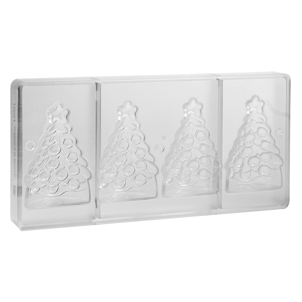 Chocolate World Polycarbonate Chocolate Mold, Christmas Tree, 4 Cavities image 4