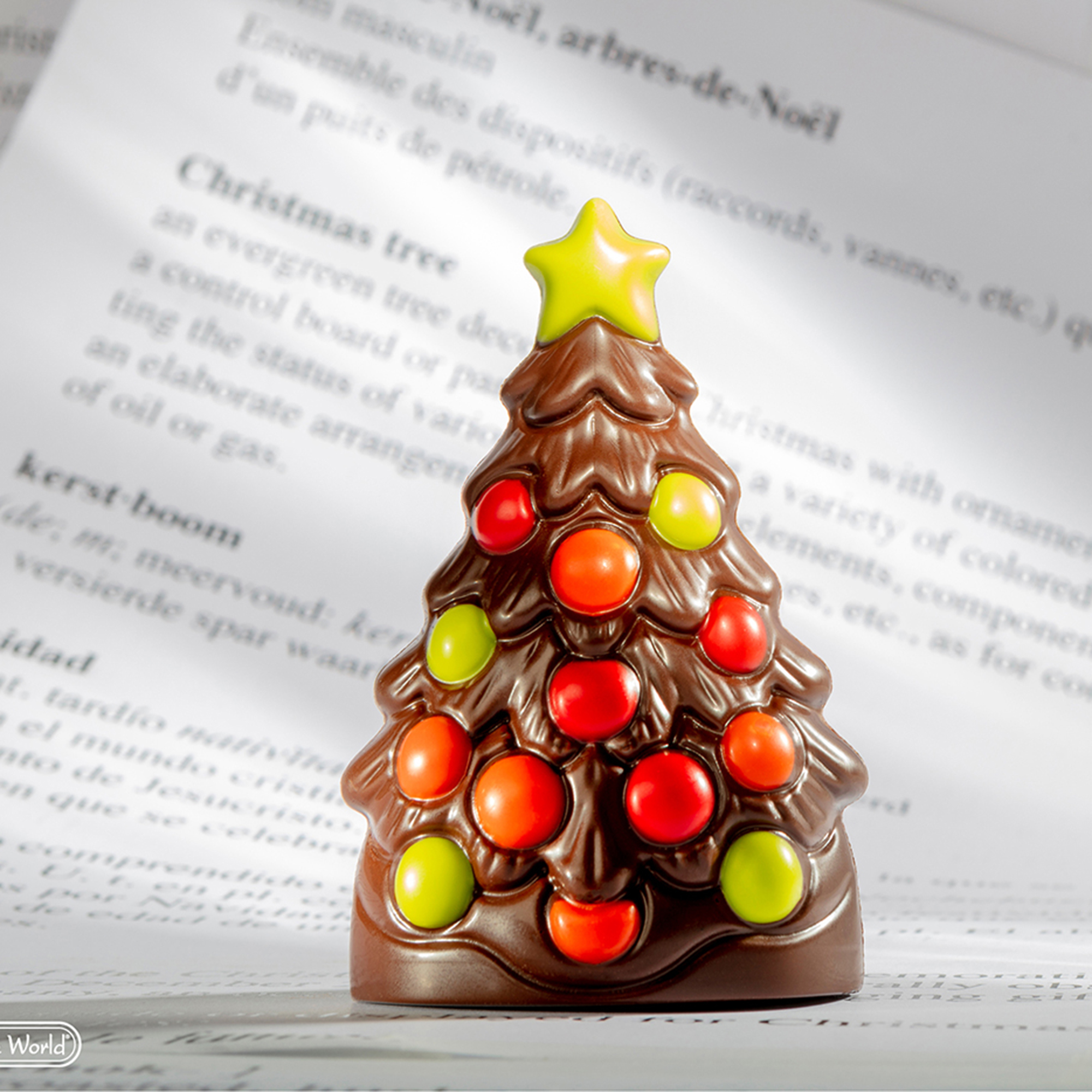 Chocolate World Polycarbonate Chocolate Mold, Christmas Tree, 4 Cavities image 2