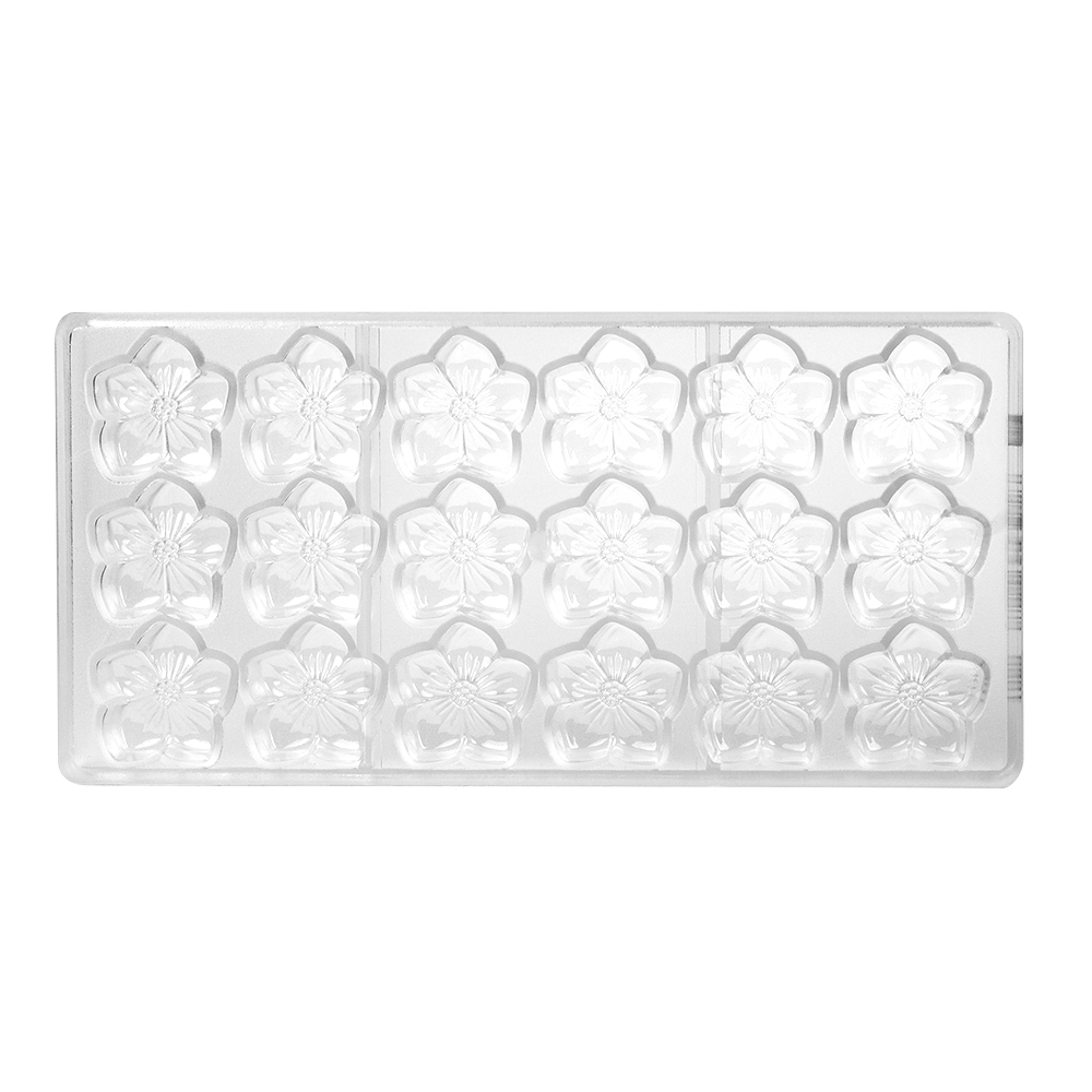 Chocolate World Polycarbonate Chocolate Mold, Violet, 18 Cavities image 1