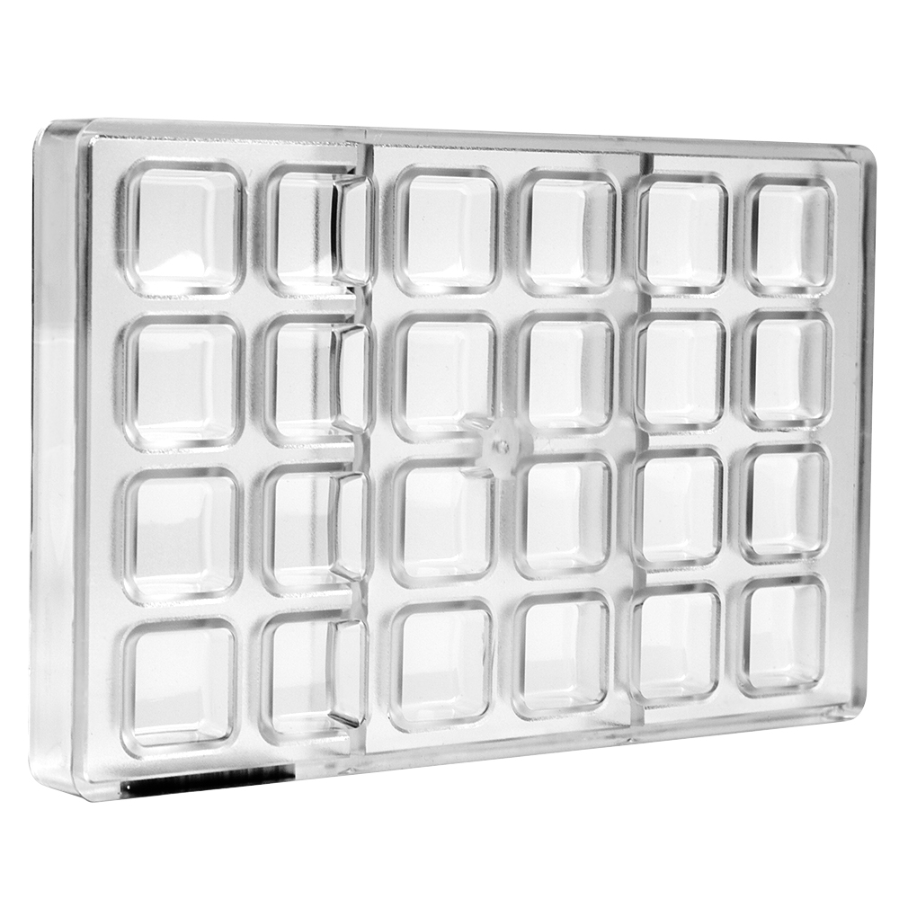 Greyas Polycarbonate Chocolate Mold, Square, 24 Cavities image 2