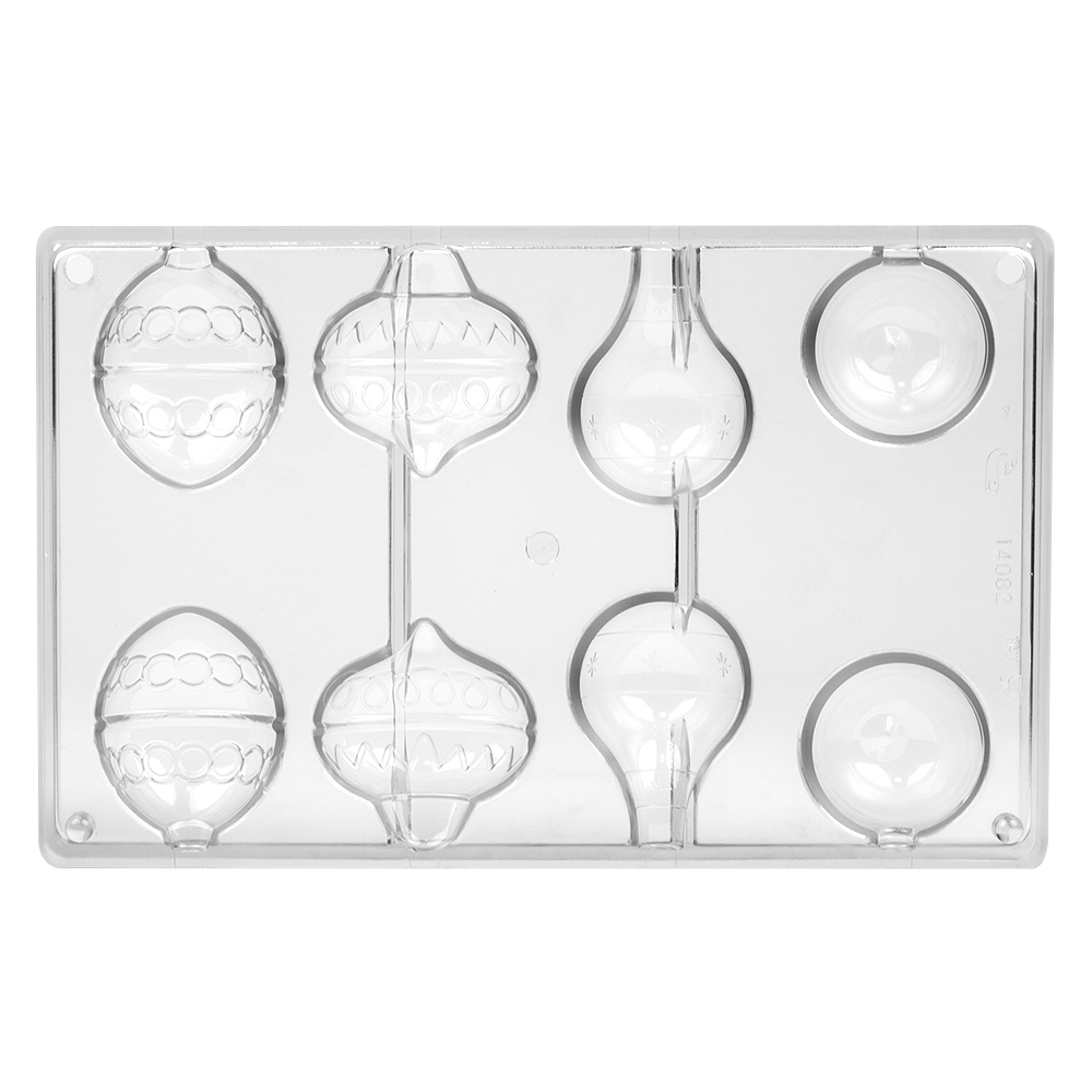 Chocolate Mold: Christmas Tree Ornaments