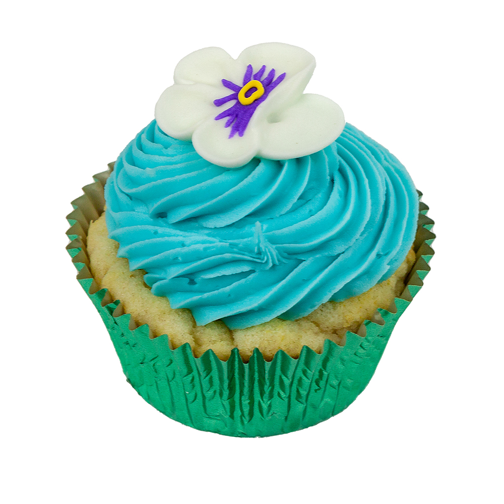 O'Creme White Pansy Royal Icing Flowers, Set of 16 image 2