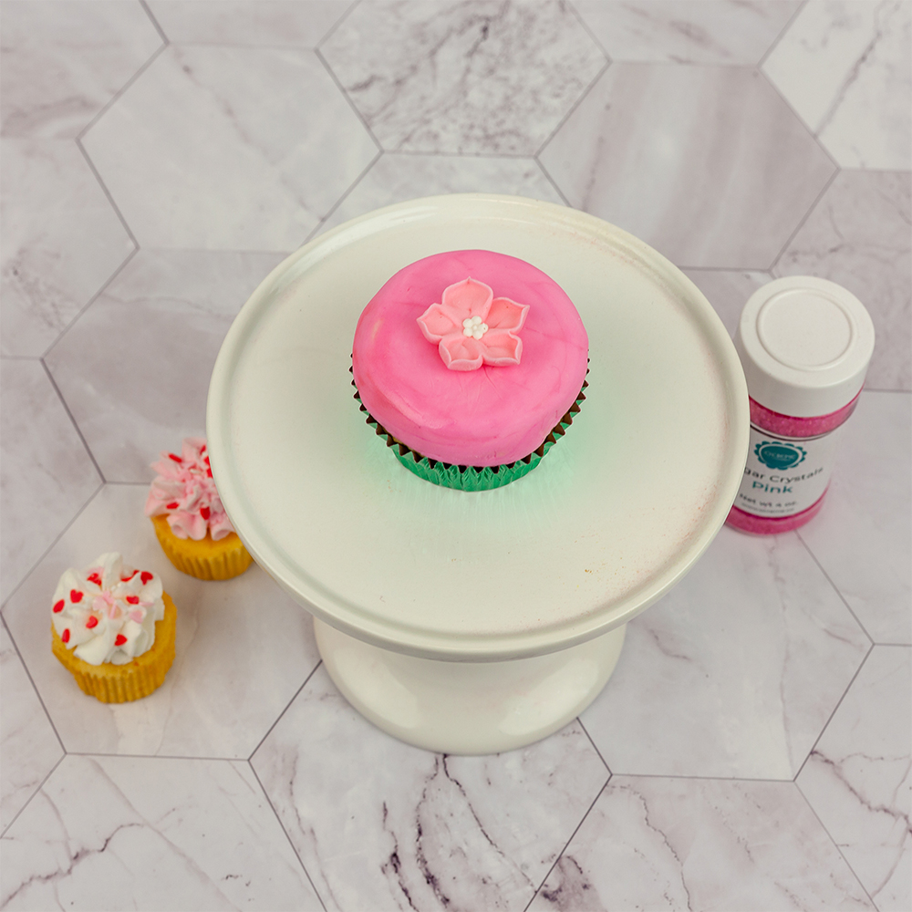 O'Creme Pink Royal Icing Drop Flower, Set of 16 image 2