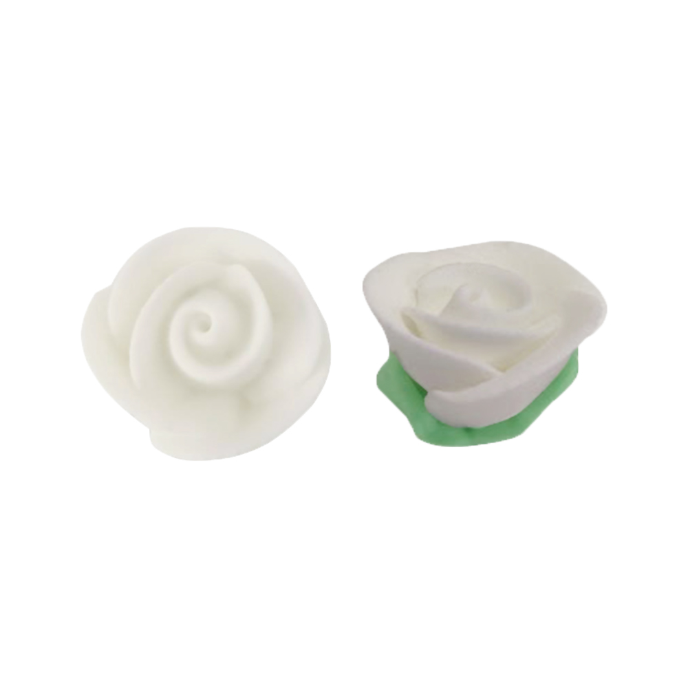 O'Creme White Royal Icing Roses, Set of 6 image 1