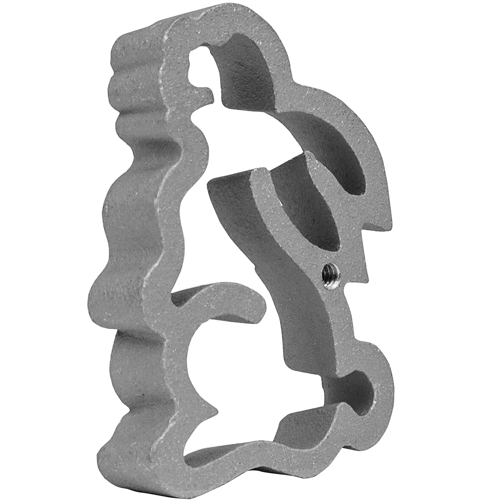 O'Creme Rosette-Iron Mold, Cast Aluminum Bunny Shape image 1