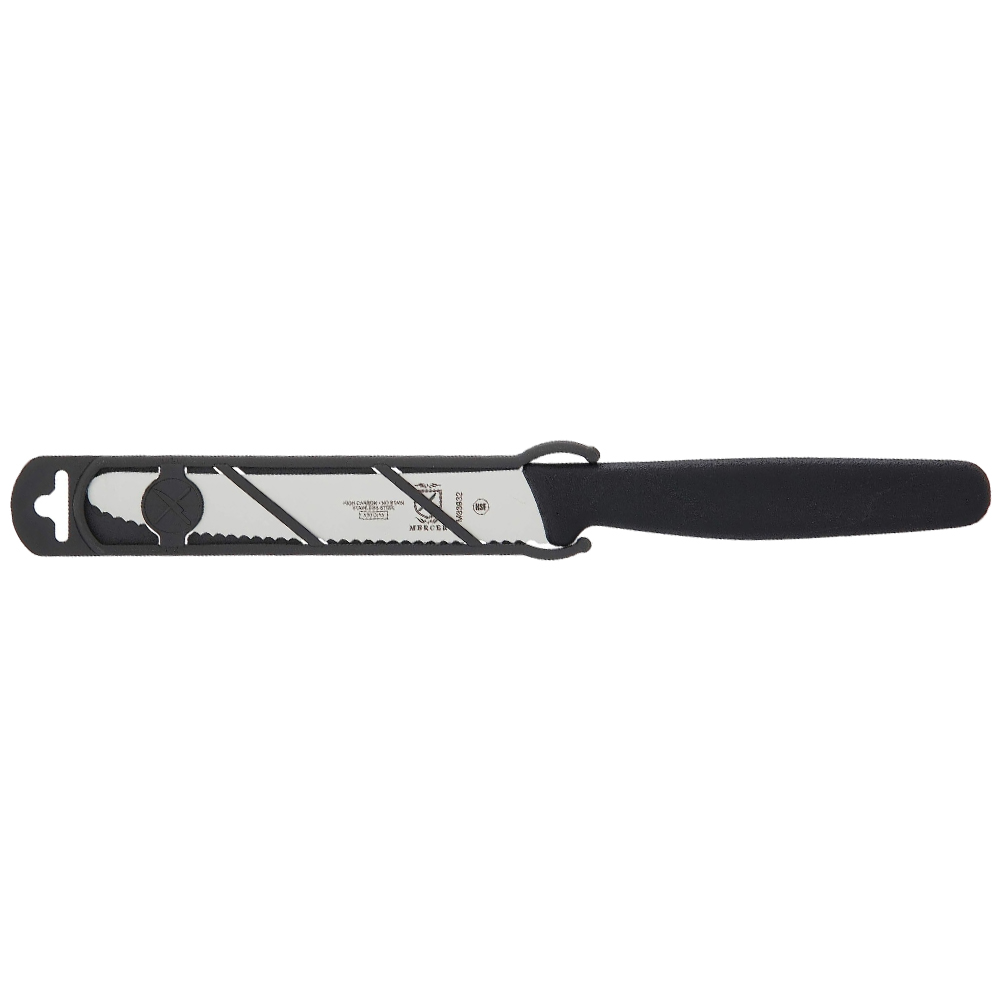 Mercer Culinary Serrated Bar Knife, Black Handle, 4-1/3" Blade image 1