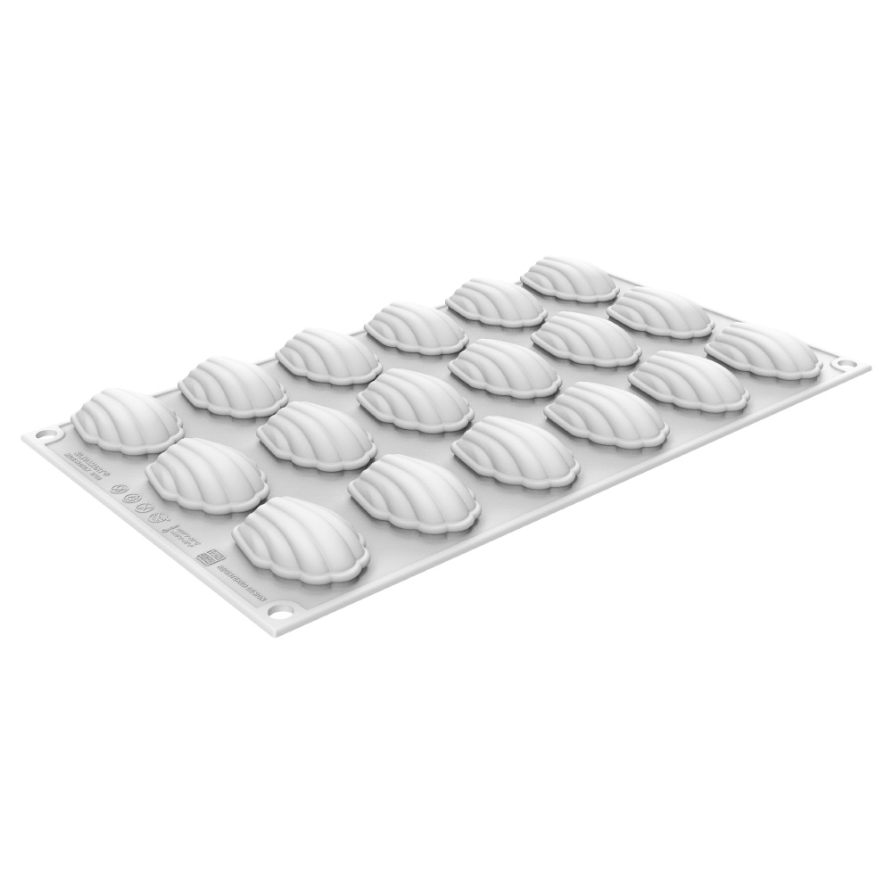 Silikomart MADELEINE XS13 Silicone Baking & Freezing Mold, 0.43 oz., 18 Cavities image 1