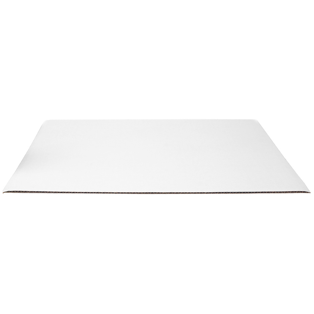 O'Creme White Square Corrugated Cake Board, 8" - Pack of 10 image 1