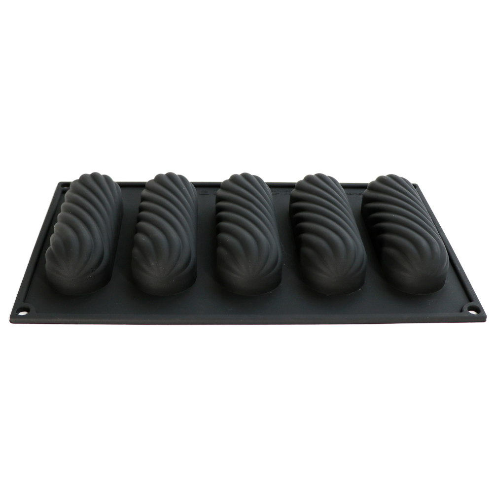 Martellato Twist Eclair Silicone Baking Mold, 3.7 oz., 5 Cavities image 2