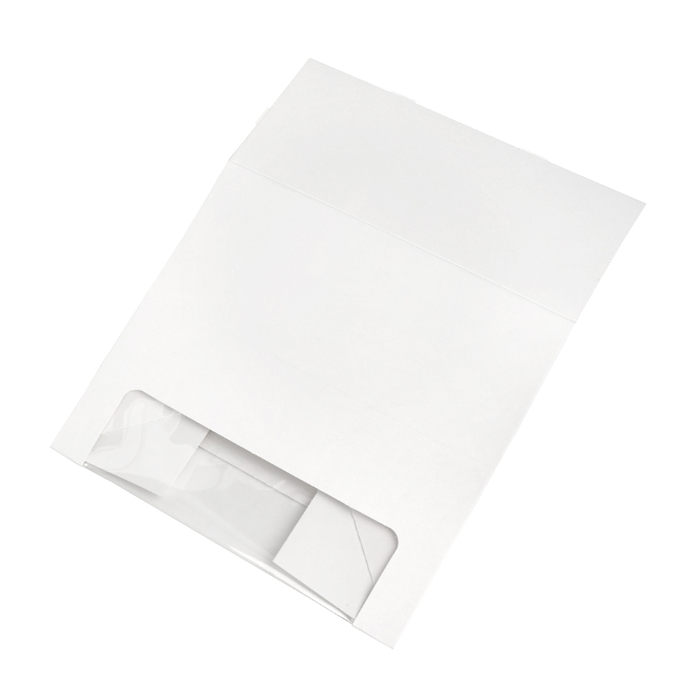 O'Creme White Window Cupcake Box with Insert, 8" x 4" x 4" - Pack of 5 image 4