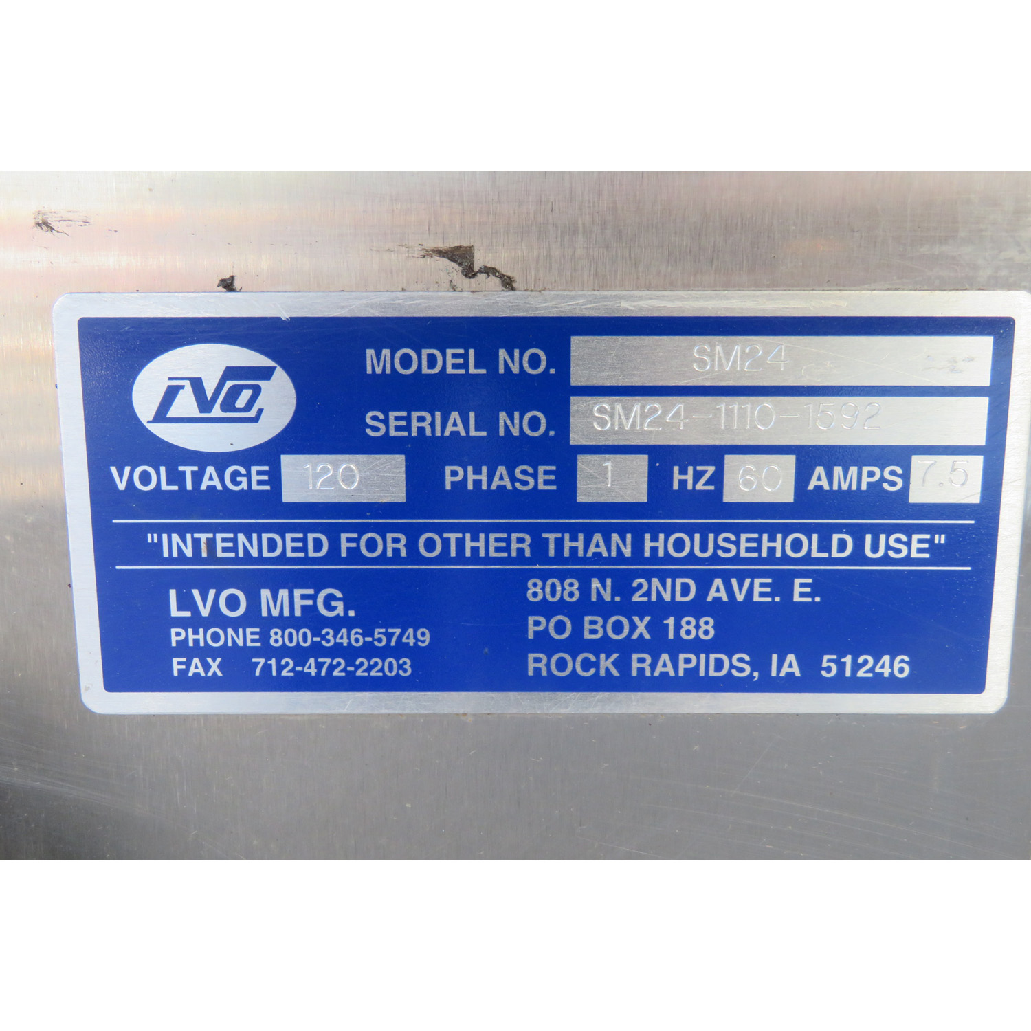 LVO SM24 Bakery Sheeter/Molder, Used Great Condition image 4