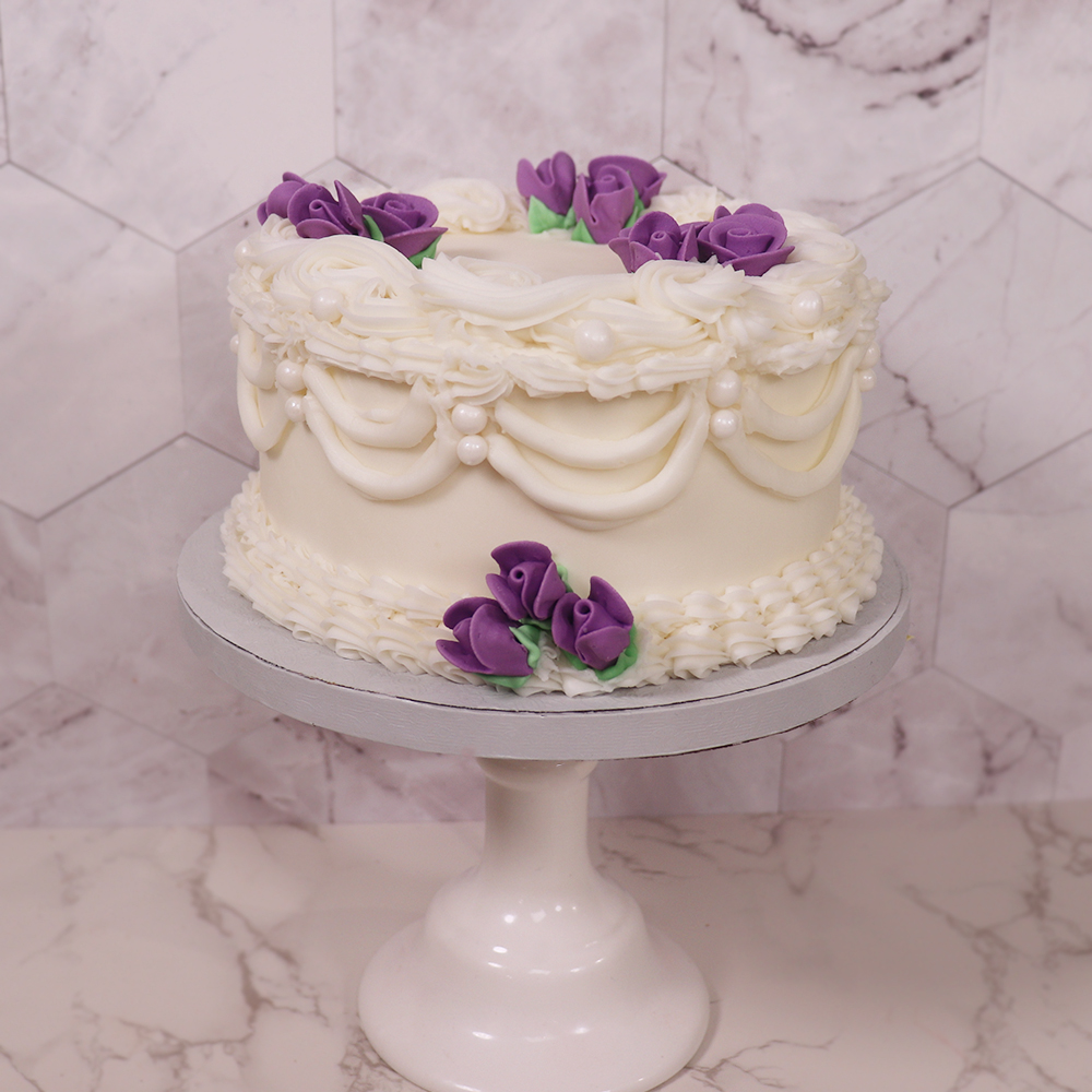 O'Creme Lavender Royal Icing Roses, Set of 6 image 3