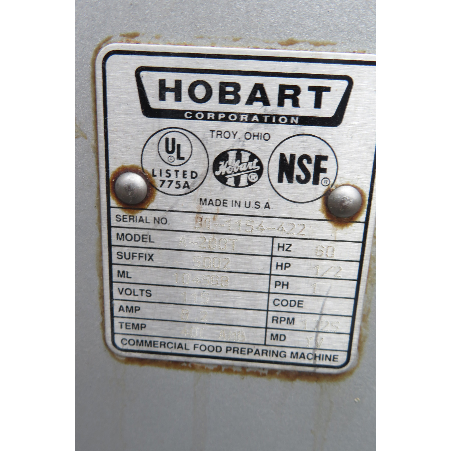 Hobart 20 Quart A200T Mixer, Used Great Condition image 3