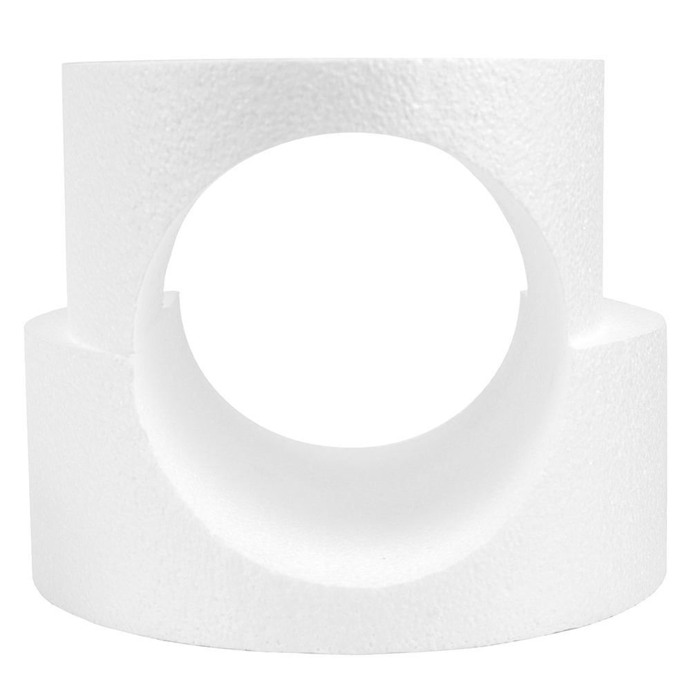 Round with Circle Cut Out Polystyrene Cake Dummy Set  image 1