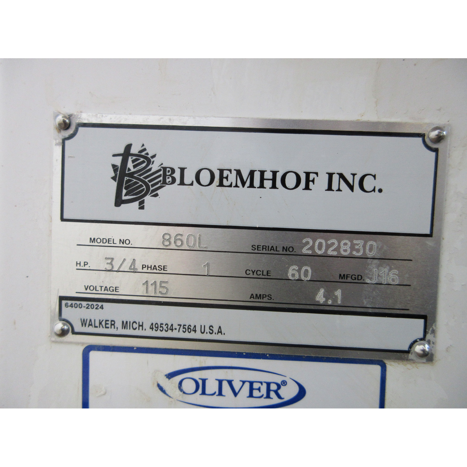 Bloemhof 860L Dough Sheeter & Moulder, Used Great Condition image 5