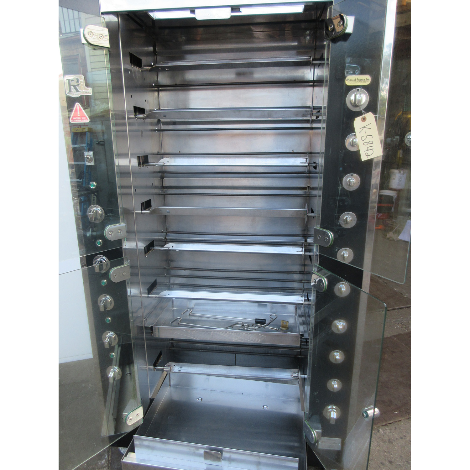 Rotisol 950-8 8 Spit Electric Rotisserie, Used Excellent Condition image 2