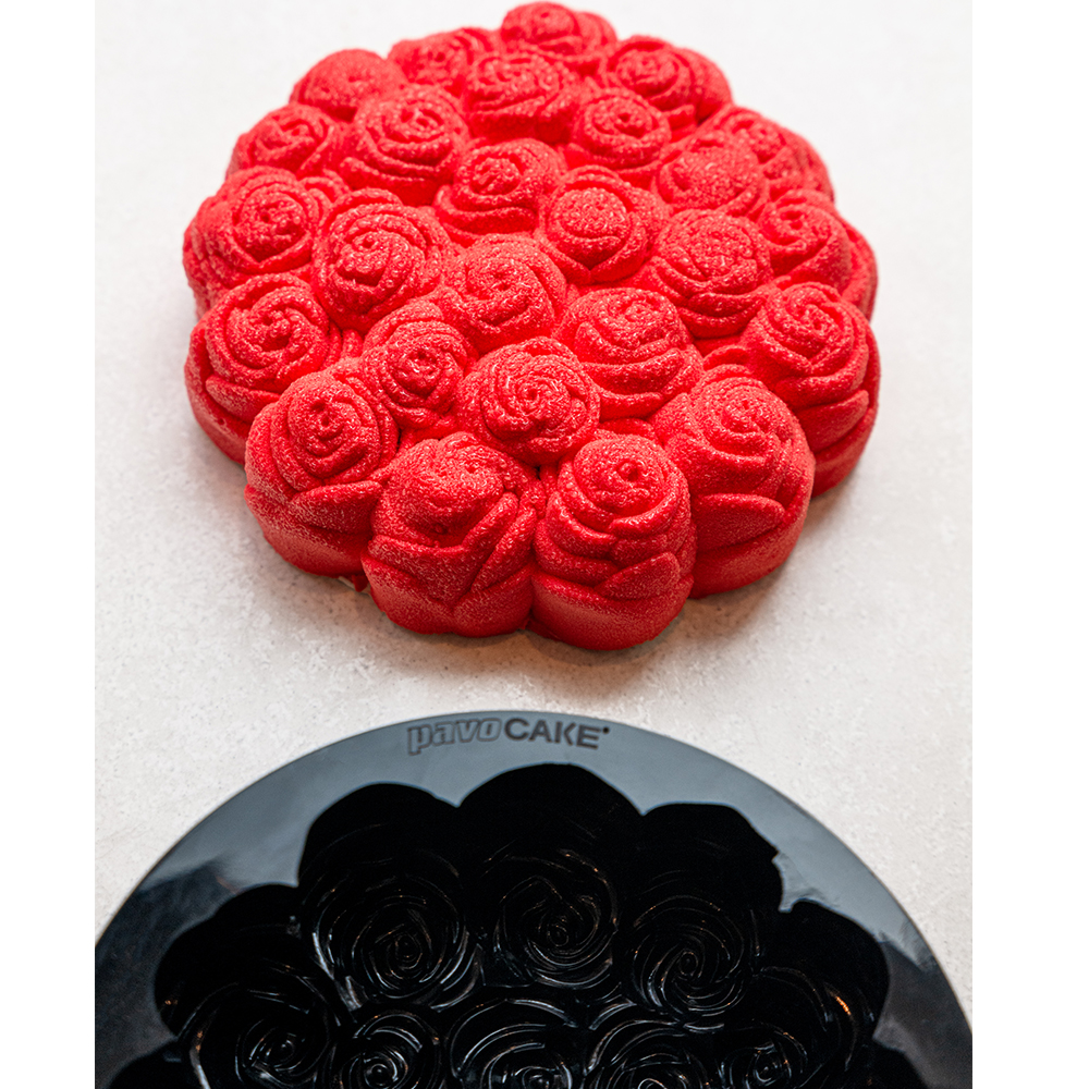 Pavoni Pavocake KE093 Bouquet of Roses Silicone Mold, 185mm dia. x 60mm image 1