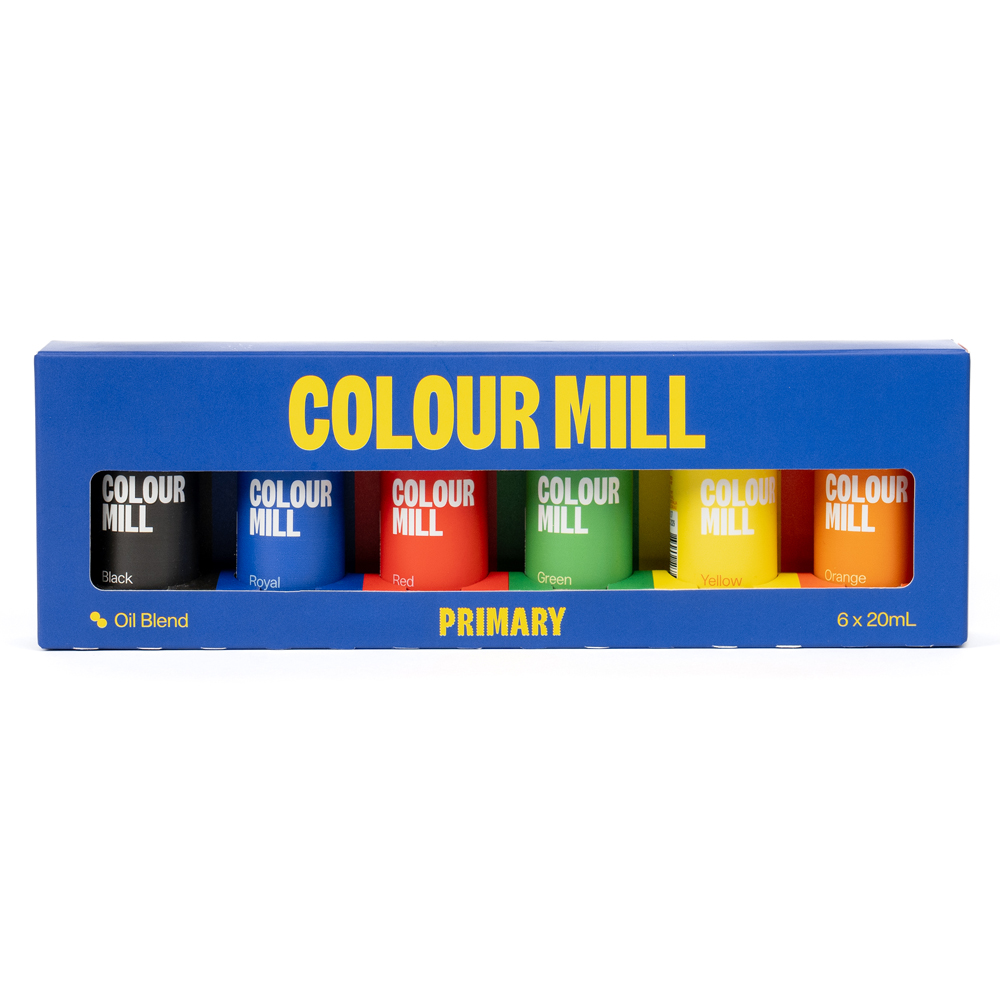 Colour Mill Oil Based Primary Colors, 20ml - Pack of 6 image 1