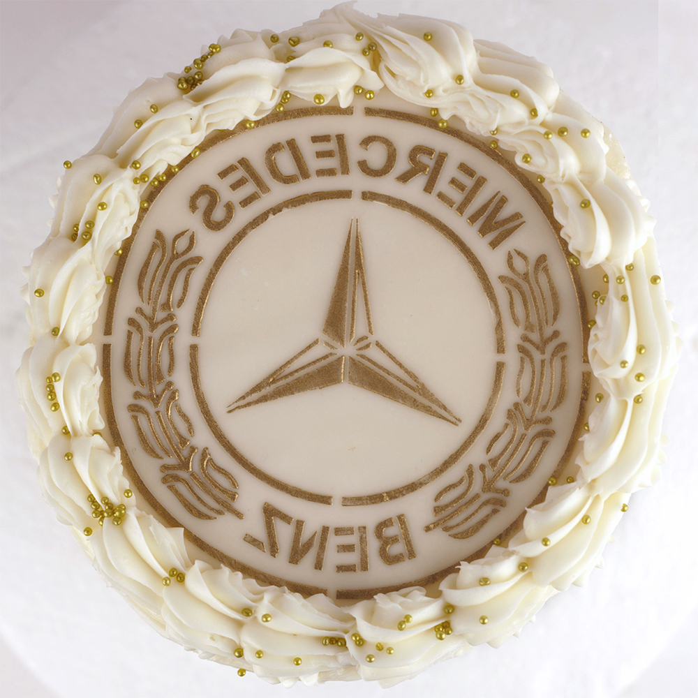 O'Creme Mercedes Benz Cake Decorating Stencil image 1