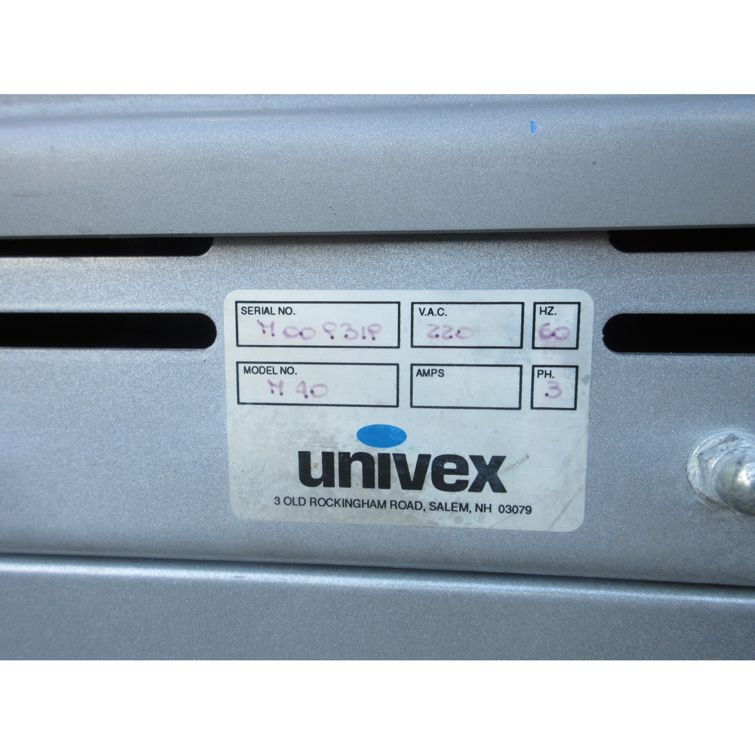 Univex M40 90 Pounds Spiral Mixer, Used Great Condition image 5
