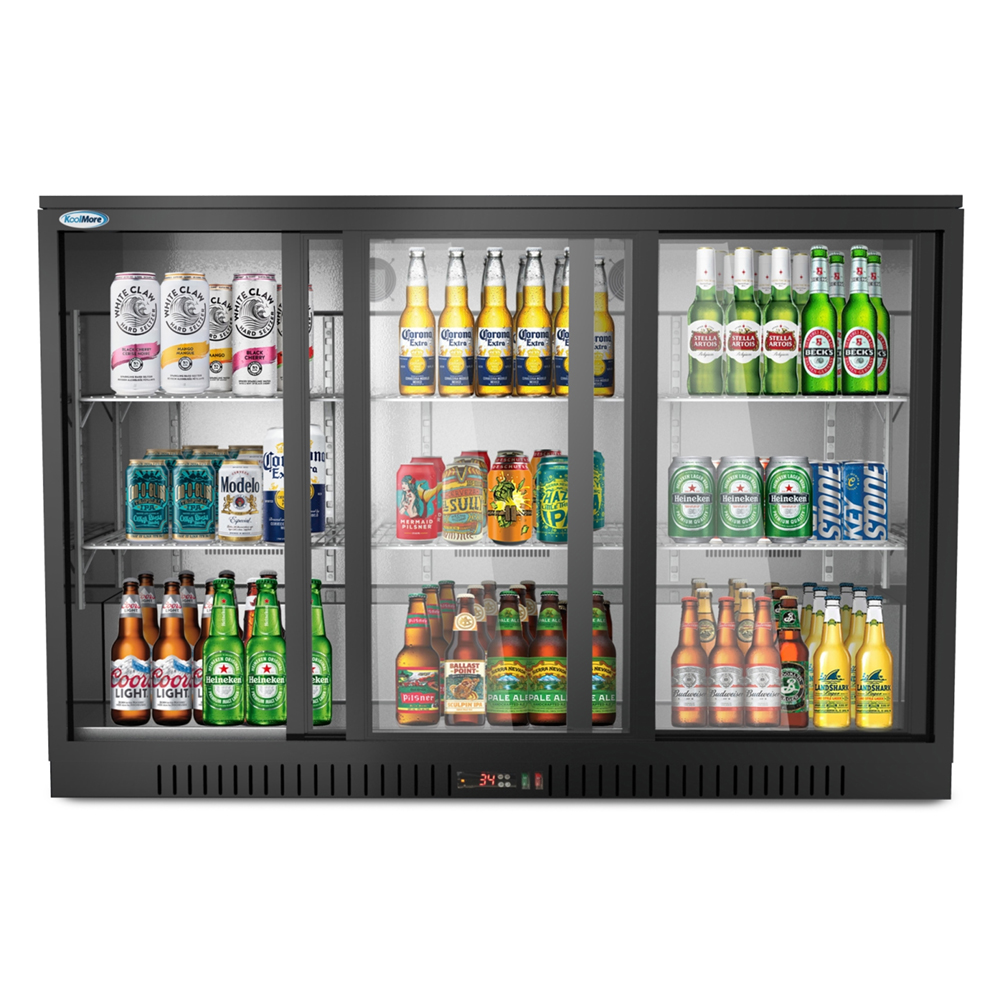 KoolMore 53 in. Three-Door Back Bar Refrigerator - 11.3 Cu Ft. image 1