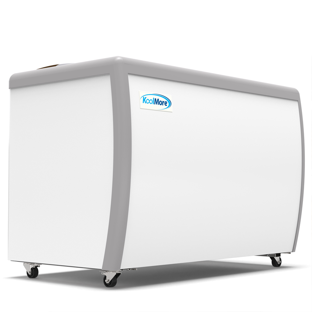 KoolMore 8 Tub Ice Cream Dipping Cabinet Display Freezer with Sliding Glass Door, 13 cu. ft. image 1