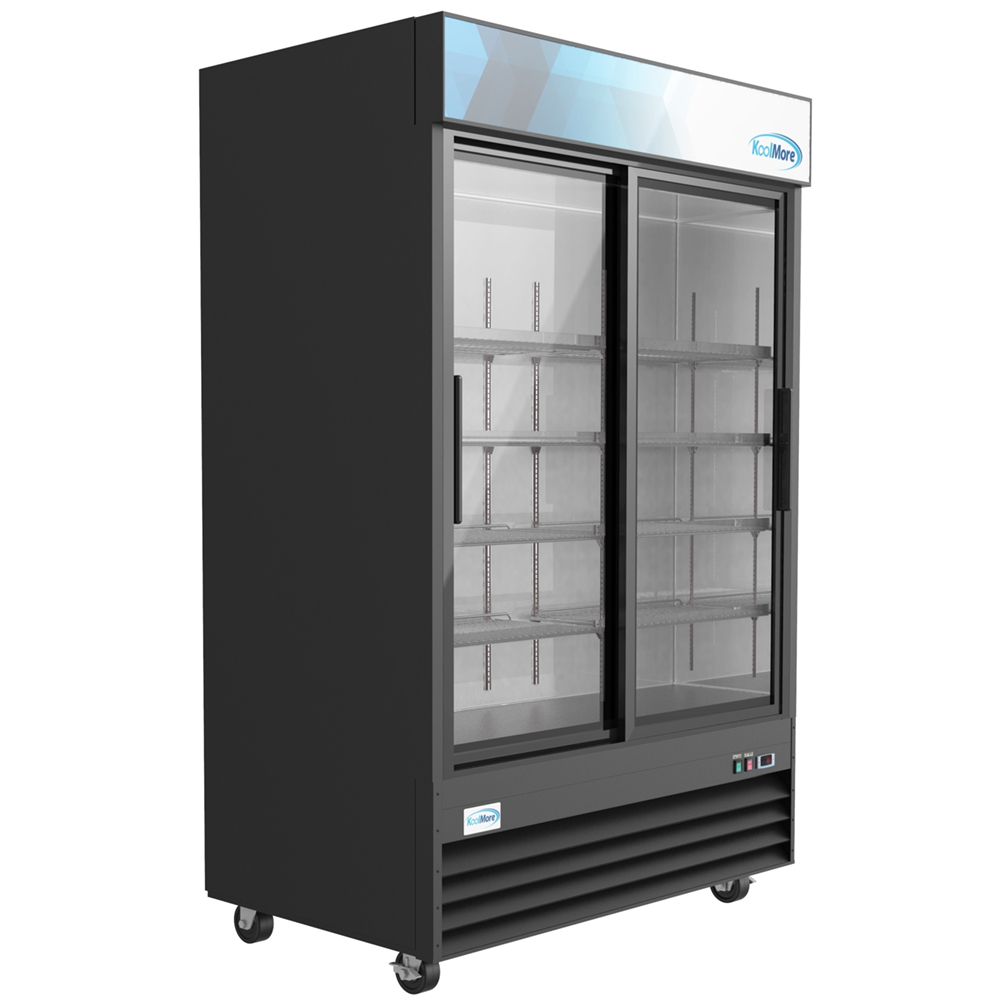 KoolMore  Two-Door Merchandiser Refrigerator - 45 Cu Ft. image 2