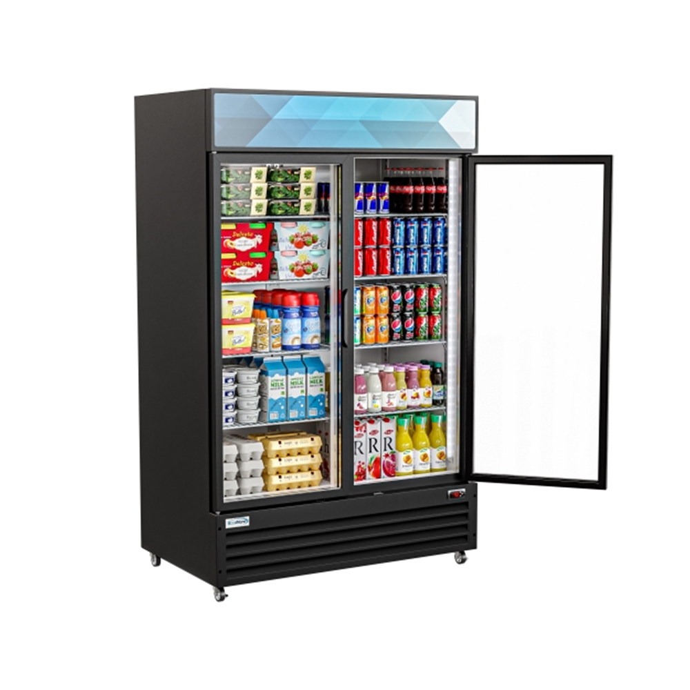 KoolMore Two-Door Merchandiser Refrigerator - 38 Cu Ft.  image 2