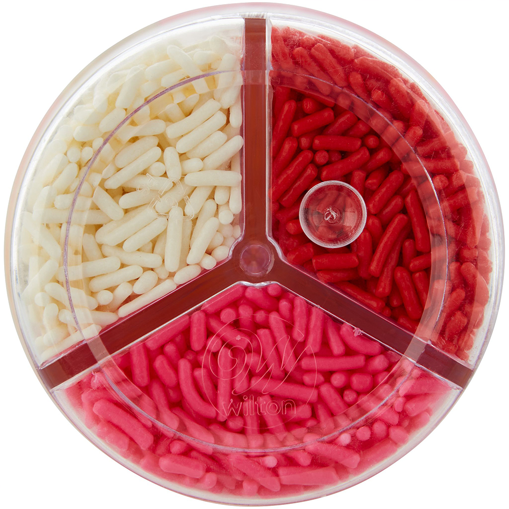 Wilton Valentine's Day 3-Cell Sprinkles, 6.34 oz. image 1