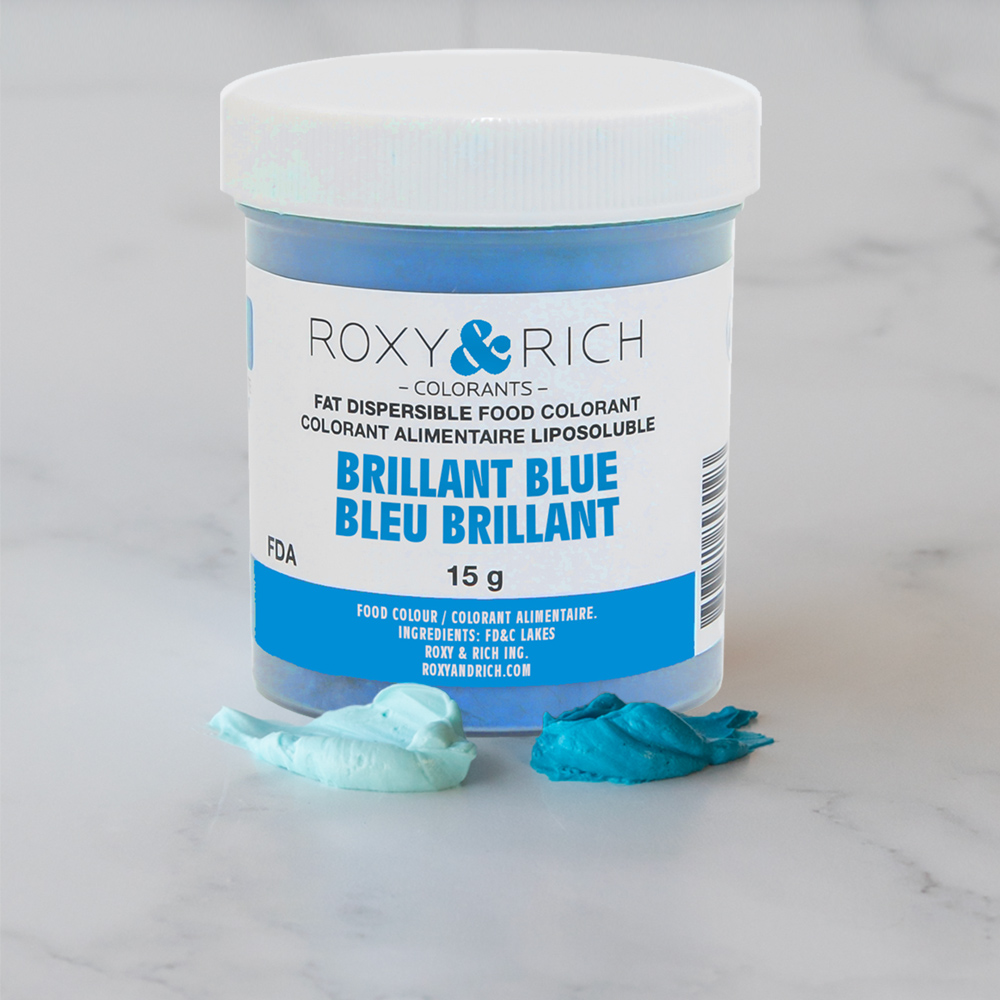 Roxy & Rich Fat Dispersible Brilliant Blue Powder Food Color, 15 gr. image 1