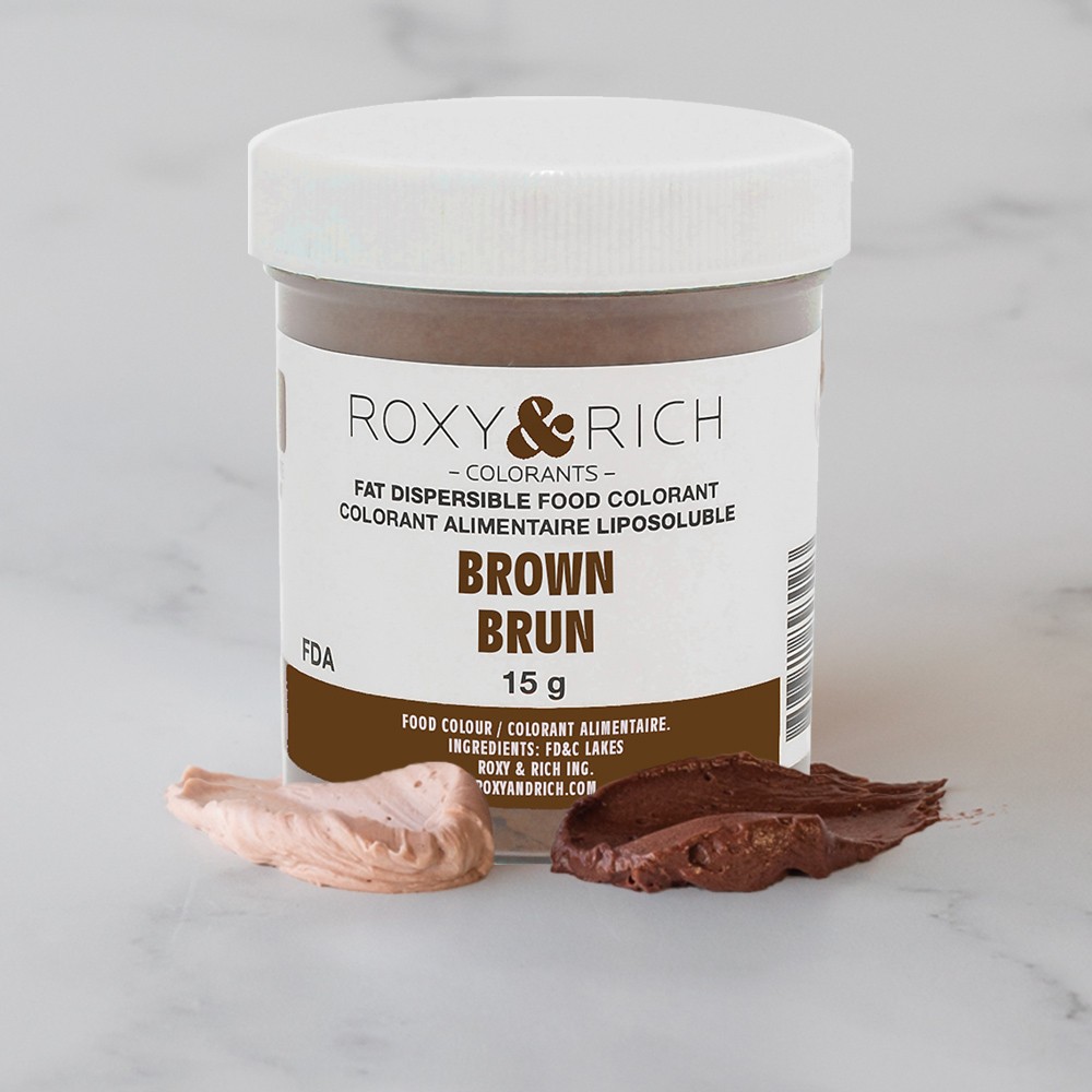 Roxy & Rich Fat Dispersible Brown Powder Food Color, 15 gr. image 1