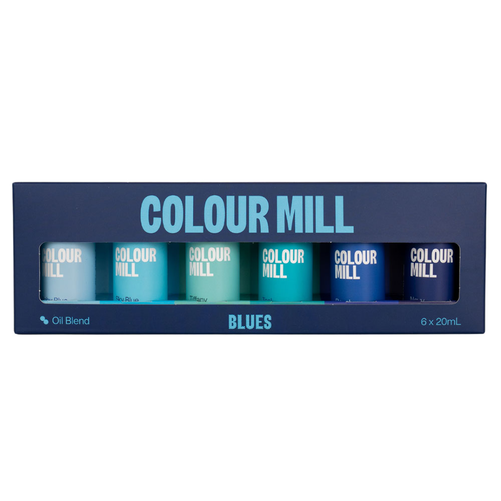 Colour Mill  Oil Based Food Color, Blue, 20ml, Set of 6 image 1