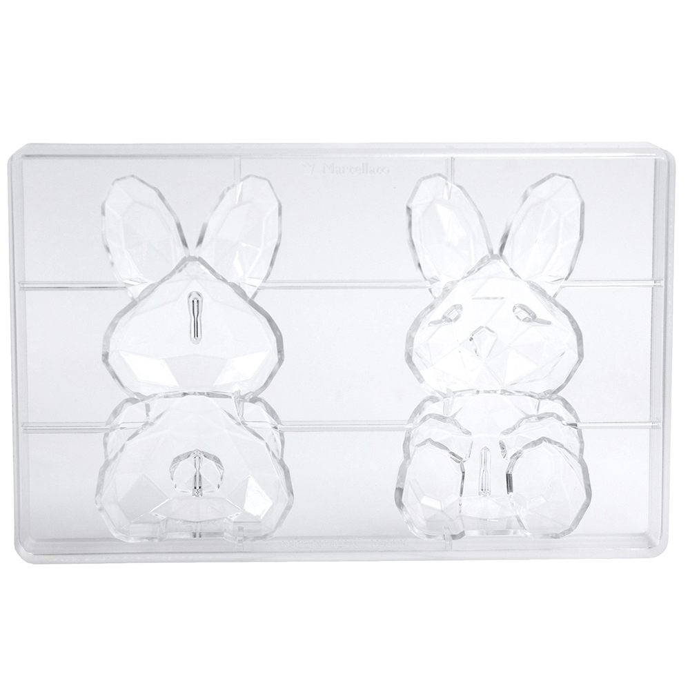 Martellato Polycarbonate Chocolate Mold, Roger 3D Bunny image 3