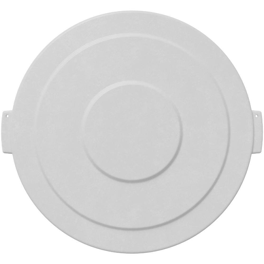 Carlisle Bronco Round White Lid for 55 Gallon Waste Container image 1