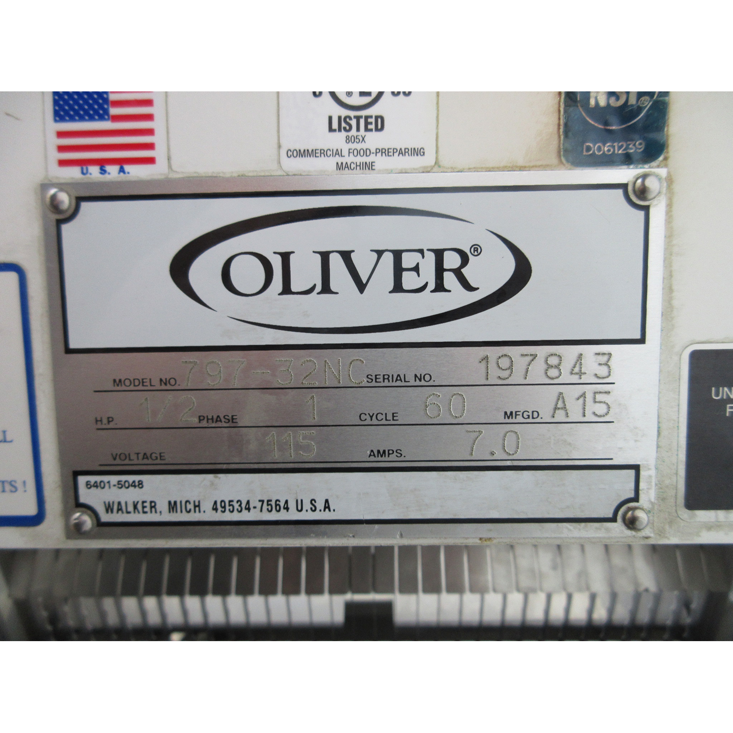 Oliver 797-32NC Bread Slicer 1/2" Cut, Used Excellent Condition image 4