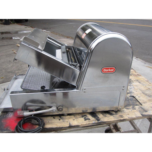 Berkel Bread Slicer Chrome Model MB 3/8 Used Good Condition image 3