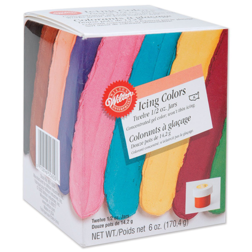 Wilton 12 Icing Colors, 1/2 oz. jars image 1